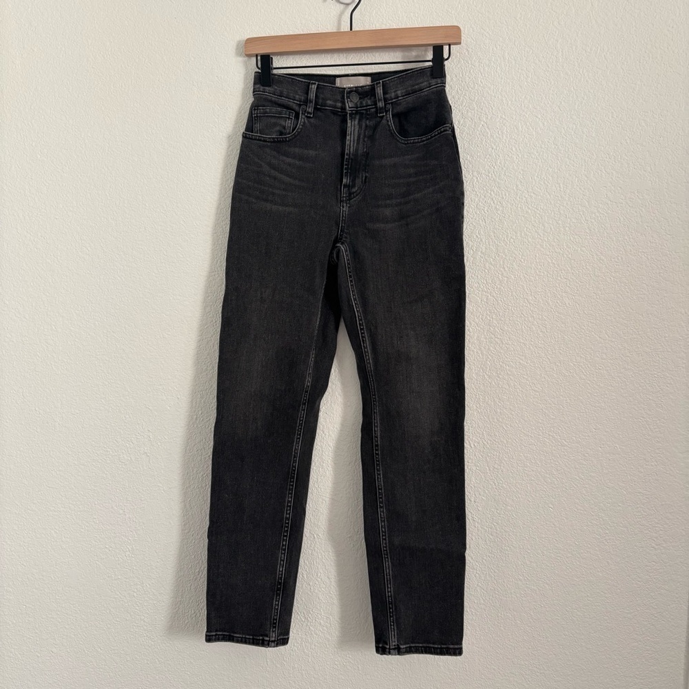 Everlane Women's Size 25 Regular Gray High Waist Straight Jean